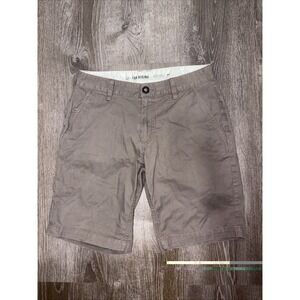 Fox Racing Chino Shorts Mens Casual Relaxed Fit Flat Front Khaki Brown 30 x 10